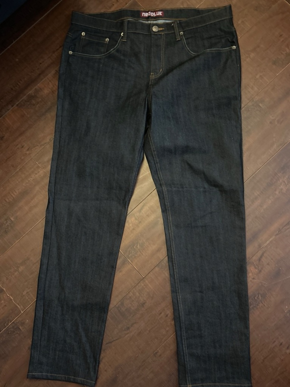 Noeblue Men's Dark Wash Jeans - Slim Fit